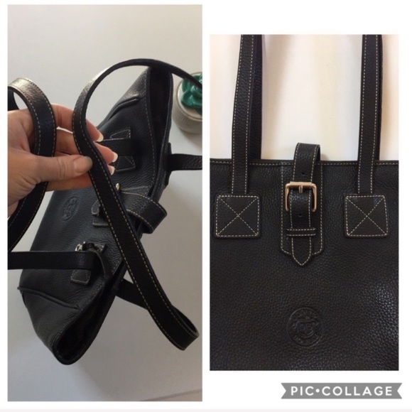 Dooney & Bourke | pebbled leather tote bag in black - Picture 3 of 8